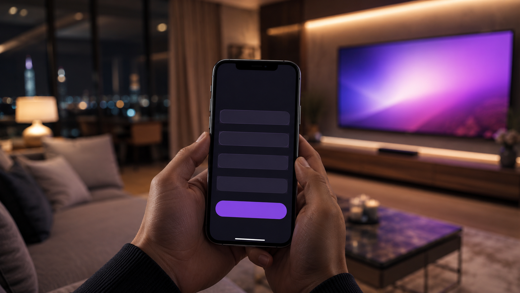Zugangsdaten für Smart IPTV auf dem Smartphone eingeben