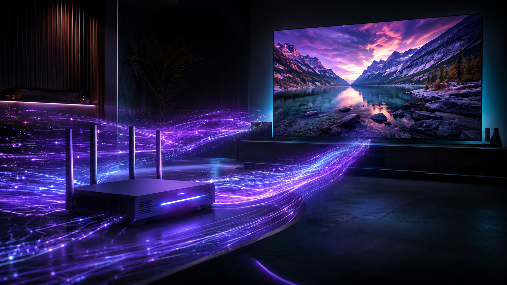 Schnelle, stabile Internetverbindung für ruckelfreies IPTV-Streaming in 4K