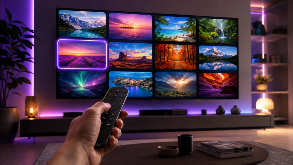 Smart IPTV einrichten – App auf dem Smart TV mit der Fernbedienung starten